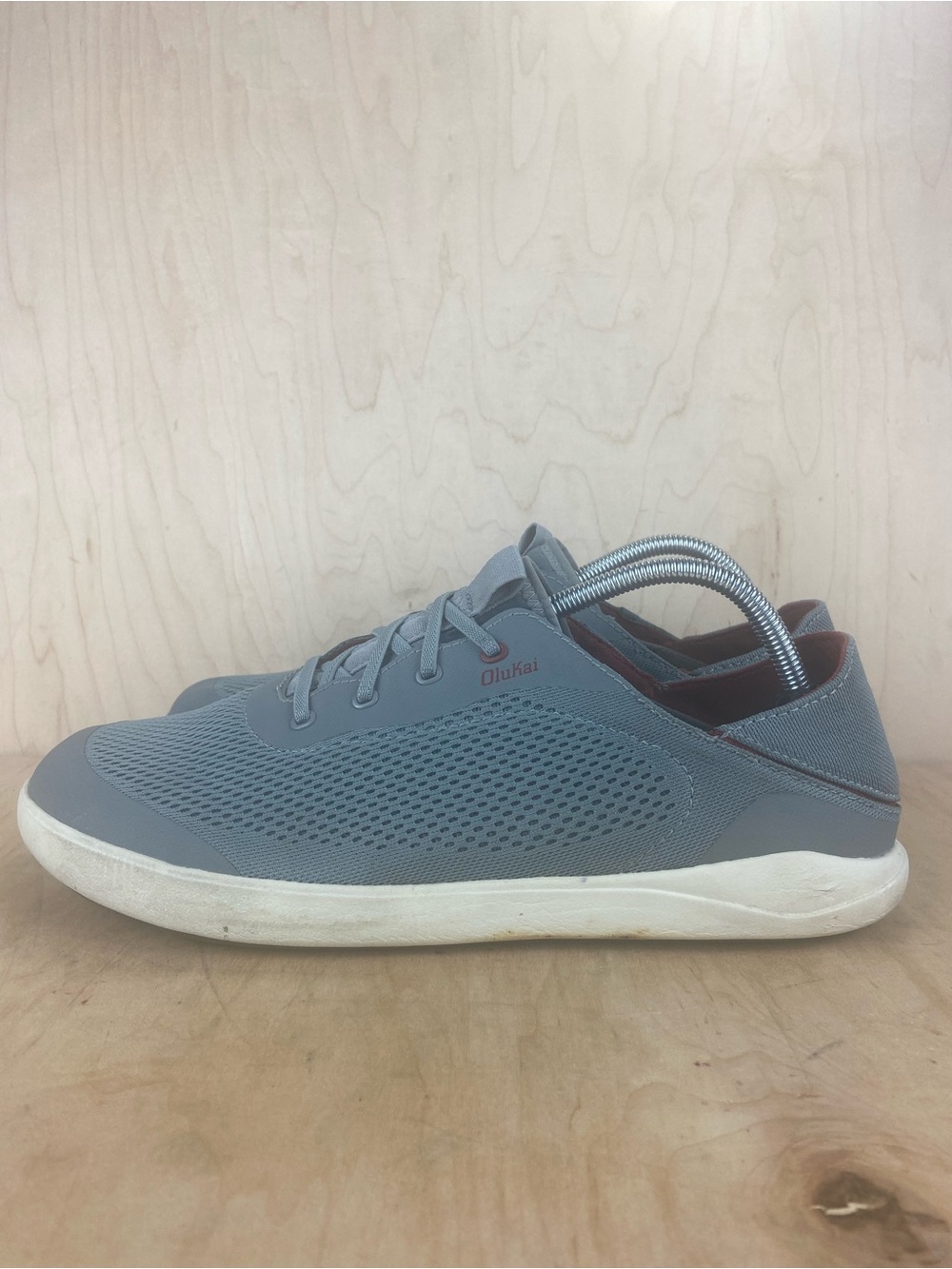 Olukai Moku Pae Men’s Grey Mesh Breathable Slip On Boar Shoes Size 11.5 - Picture 2 of 12